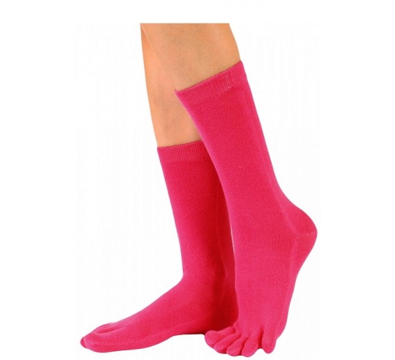ToeToe Essential Tåstrømper Mid-Calf Pink Str. 35-46