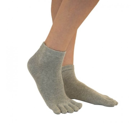 Ankel Tåsokker, ToeToe Essential Anklet Grå Str. 35-46