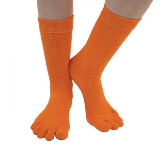 ToeToe Essential Tåstrømper Mid-Calf OrangeStr. 35-46