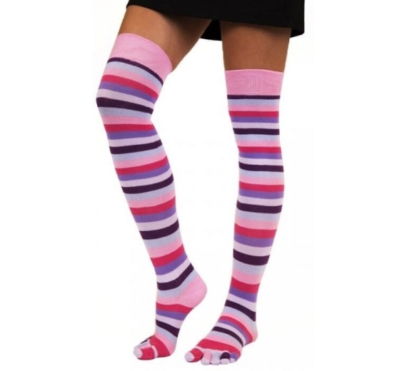 Stribede Over-knee tåsokker, ToeToe Essential Dream-35-46