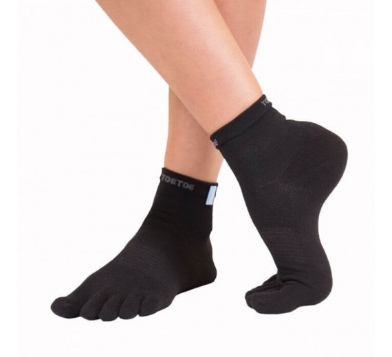 ToeToe Outdoor Liner Med Adskilte Tæer, Sort, Str. 44-47