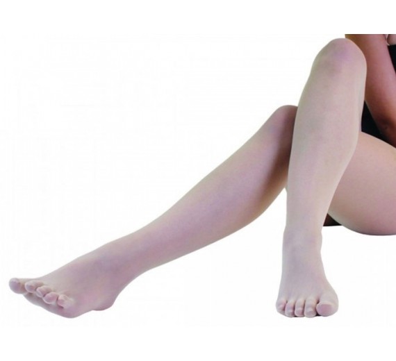 ToeToePlainNylonTightsBeigeStrUnisize3542-01