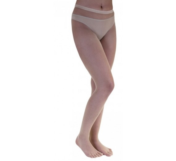 ToeToePlainNylonTightsBeigeStrUnisize3542-01