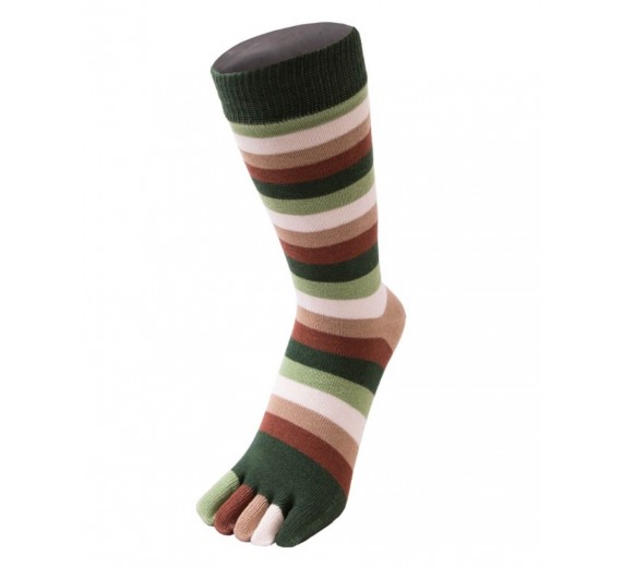 ToeToe tåsokker med striber, Earth, str. 35-46