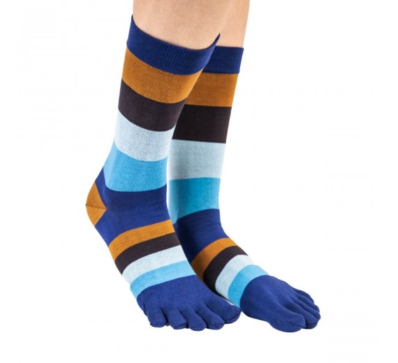 ToeToe Essential tåsokker med striber til mænd, str. 41-48