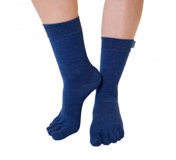 Blå ToeToe Uldstrømper Med Adskilte Tæer Str. 36-39