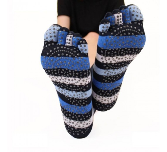 Skridsikre Tåstømper ToeToe Yoga & Pilates Trainer Stribet Str. 36-39