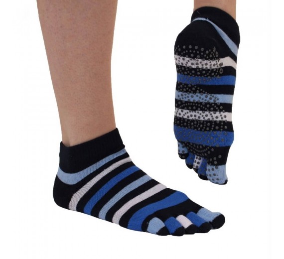 Skridsikre Tåstømper ToeToe Yoga & Pilates Trainer Stribet Str. 36-39