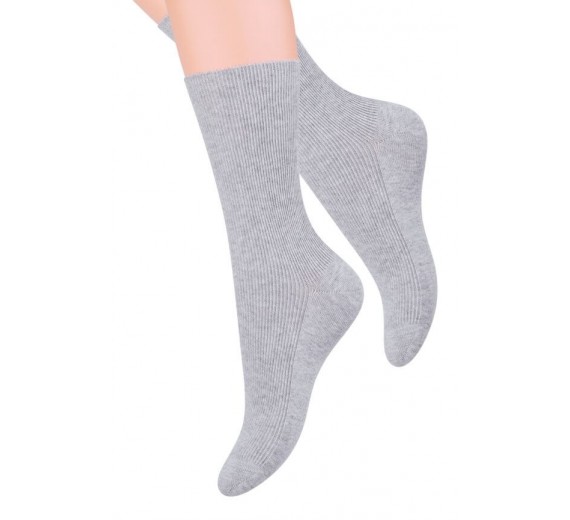 Tynde Komfort- og Diabetesstrømper, Lys Grå - Str. 43-46