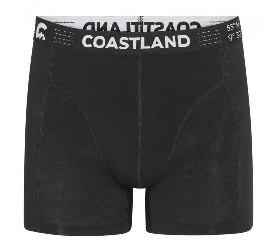 Sorte Coastland uld-boxershorts, small