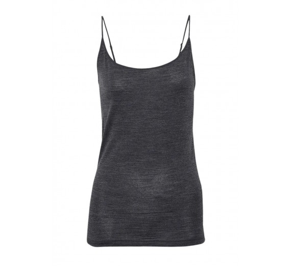 Uld top med smalle stropper, damer, JBS of Denmark, mørkegrå, str. small