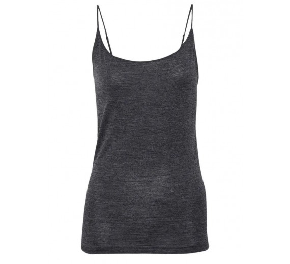 Uld top med smalle stropper, damer, JBS of Denmark, mørkegrå, str. medium