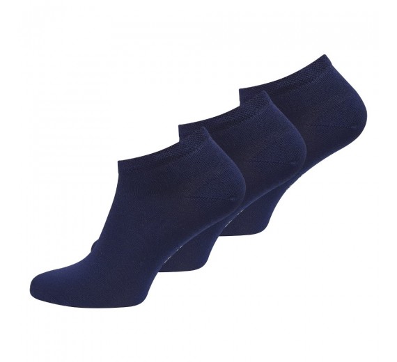 3-pak bambus ankelstrømper (korte), navy, str. 43-46