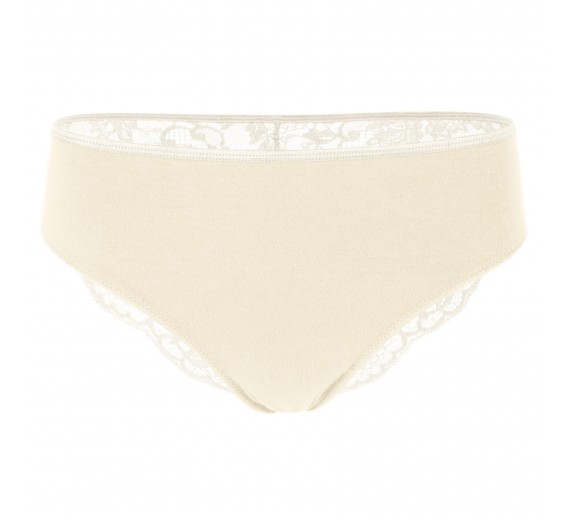 Bambus dametrusser med blonde, råhvid, str. XL