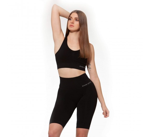 Microfiber Træningshorts fra Stark Soul - Sort str. Small