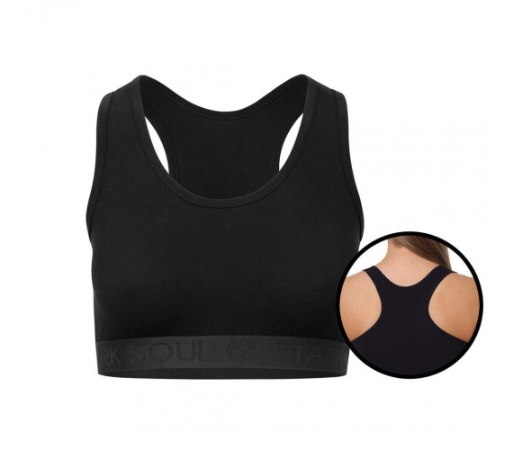 Bomulds Sportstop fra Stark Soul - Sort str. Small 