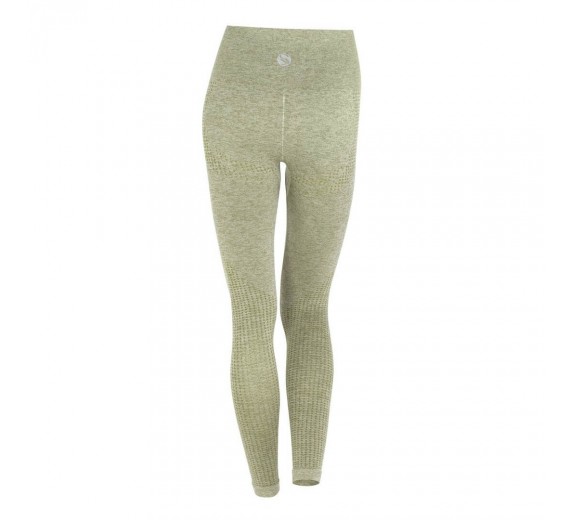Højtaljede dame sportsleggings fra Stark Soul - Khaki str. Large