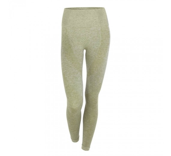 Højtaljede dame sportsleggings fra Stark Soul - Khaki str. X-Large