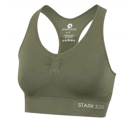 Microfiber Sportstop fra Stark Soul - Khaki str. Large