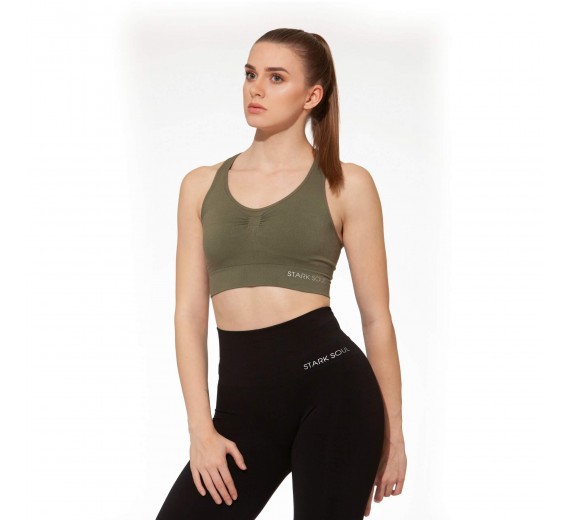 Microfiber Sportstop fra Stark Soul - Khaki str. Small