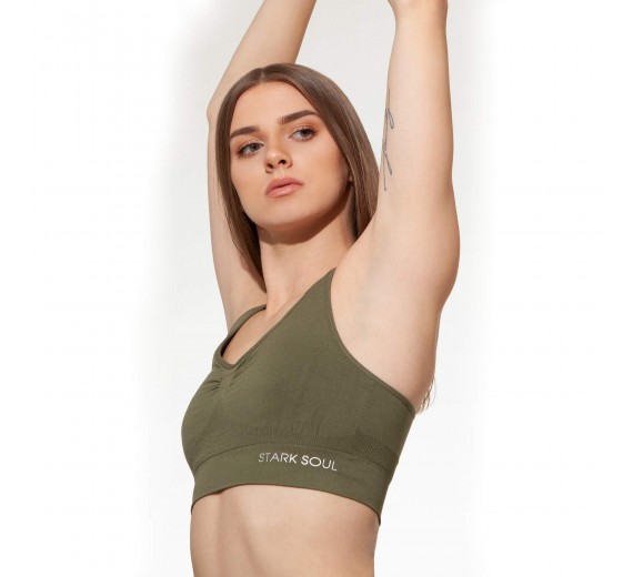 Microfiber Sportstop fra Stark Soul - Khaki str. Small