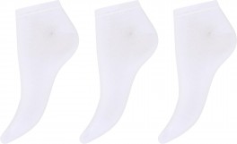 DECOY sneaker socks bamboo 3pk - Hvid