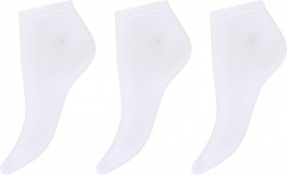 DECOY sneaker socks bamboo 3pk - Hvid str. 37-41