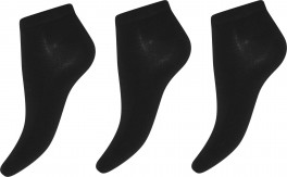 3-pak bambus footies til damer, Decoy, Sort, Str. 37-41