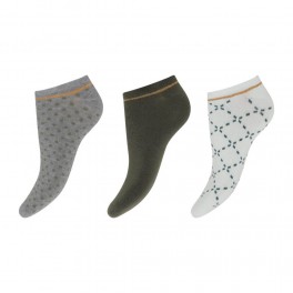 3-pak Decoy Sneaker Sock Bamboo - Dot & tern