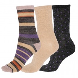 Socks CPH Damestrømpe med glitter - Køb 3 for 180,-