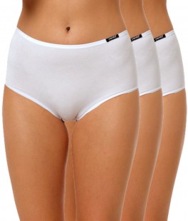 3-Pak Maxi Brief Trusser, Hvid, Str. Medium