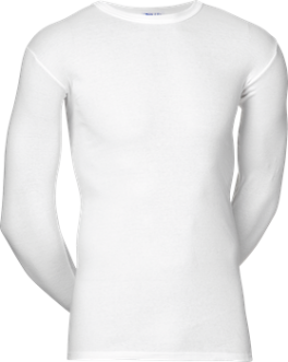 JBS Original Langærmet T-Shirt Med O-Hals Hvid str. Large
