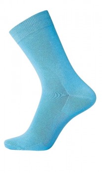 Egtved Bomuld Strømper "Ventilated Sole" - Blå str. 40-45