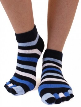 ToeToe Essential Anklet Tåstrømper Denim Str. 35-46