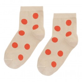 Korte ankelstrømper fra Socks CPH - Beige Dot str. 36-39