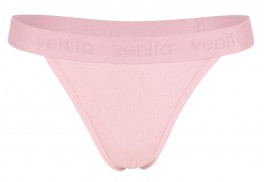 G-streng trusser i bambus, rosa, str. XL