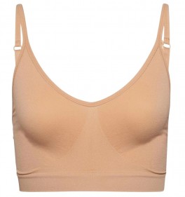 Decoy BH-top med smalle stropper, nude, str. XS