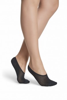 5-pak Decoy Quick Dry Microfiber Footies - Sort str. 36-38