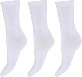 DECOY ankle sock orgcotton 3pk - Hvid