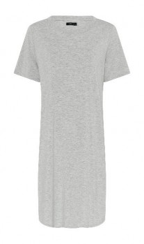 Decoy bambus natkjole med korteærmer - Grå str. 2XL