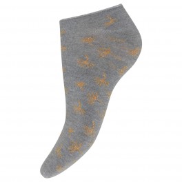 Decoy Sneaker Sock Bamboo - Grå/guld