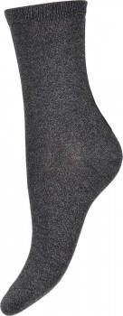 Decoy glimmerstrømper, viskose, sort, str. 37-41