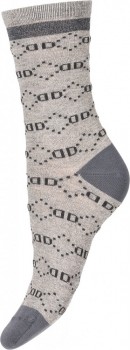 Decoy ankle sock glitter, Grå