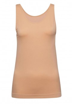 Decoy top med brede stropper, dame, nude, str. XL