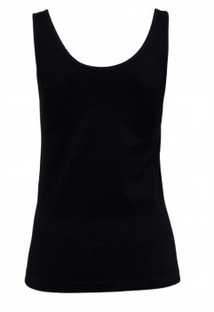 Decoy top med brede stropper, dame, sort, str. medium