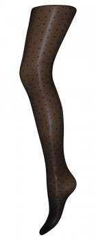 DECOY tights dots 20den - Sort str. 3XL