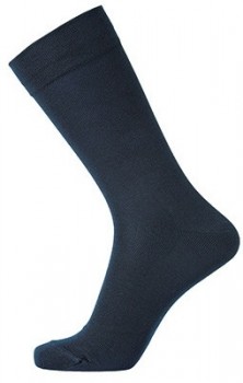 Mørkeblå Egtved Bambus Strømper Uden Elastik - Str. 40-45