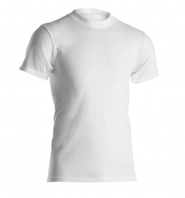 Hvid Dovre T-Shirt Med Rund Hals - Str. 2XL