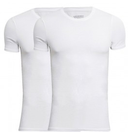 JBS Bambus T-Shirts 2-Pak Hvid Rund Hals Str. 2XL