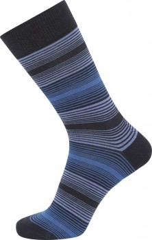 JBS sokker med smalle blå striber - Str. 40-47